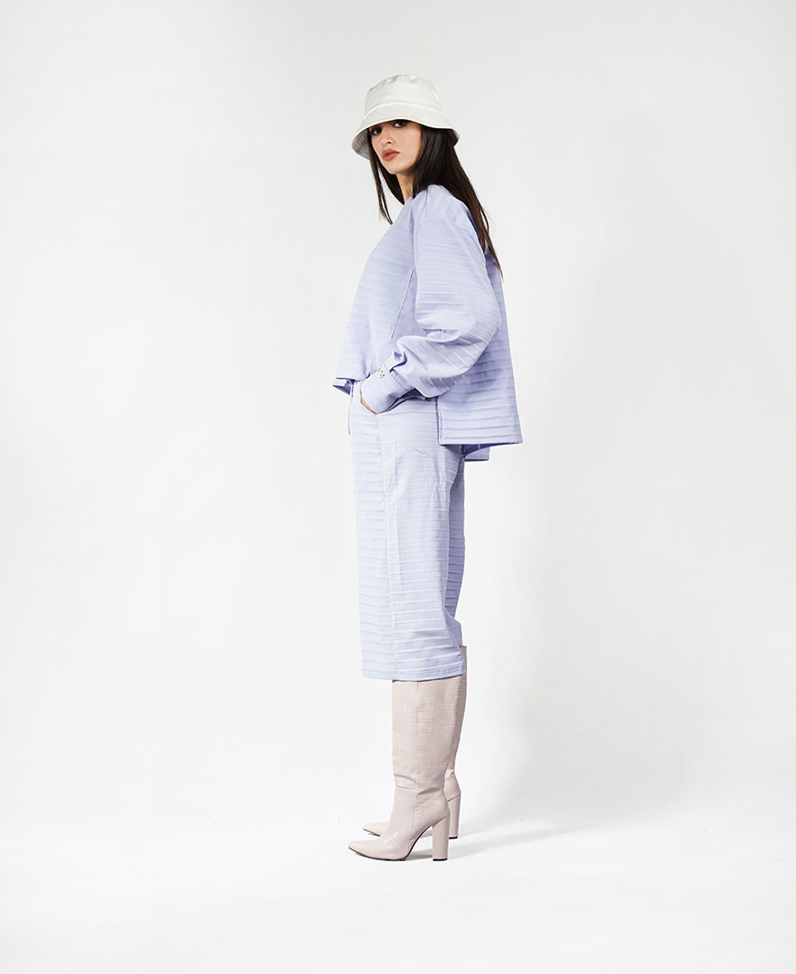 شلوار بافت دار زنانه