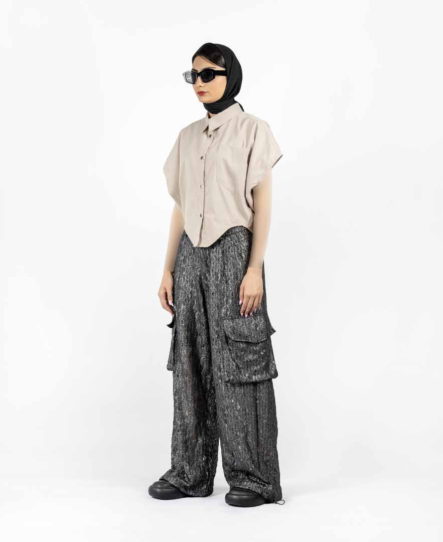 تاپ دکمه دار زنانه