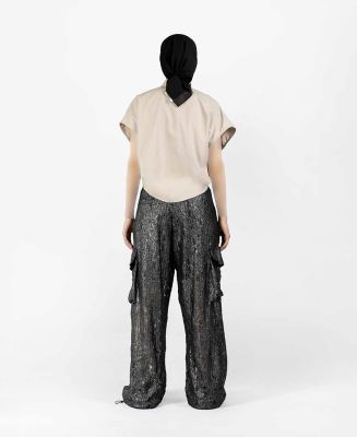 تاپ دکمه دار زنانه