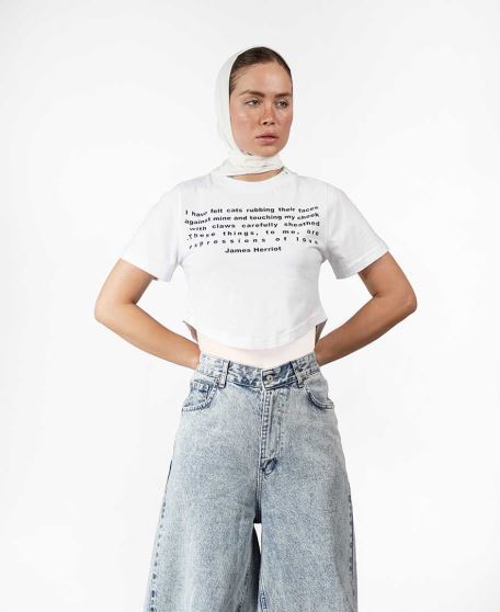 تیشرت چاپ دار زنانه