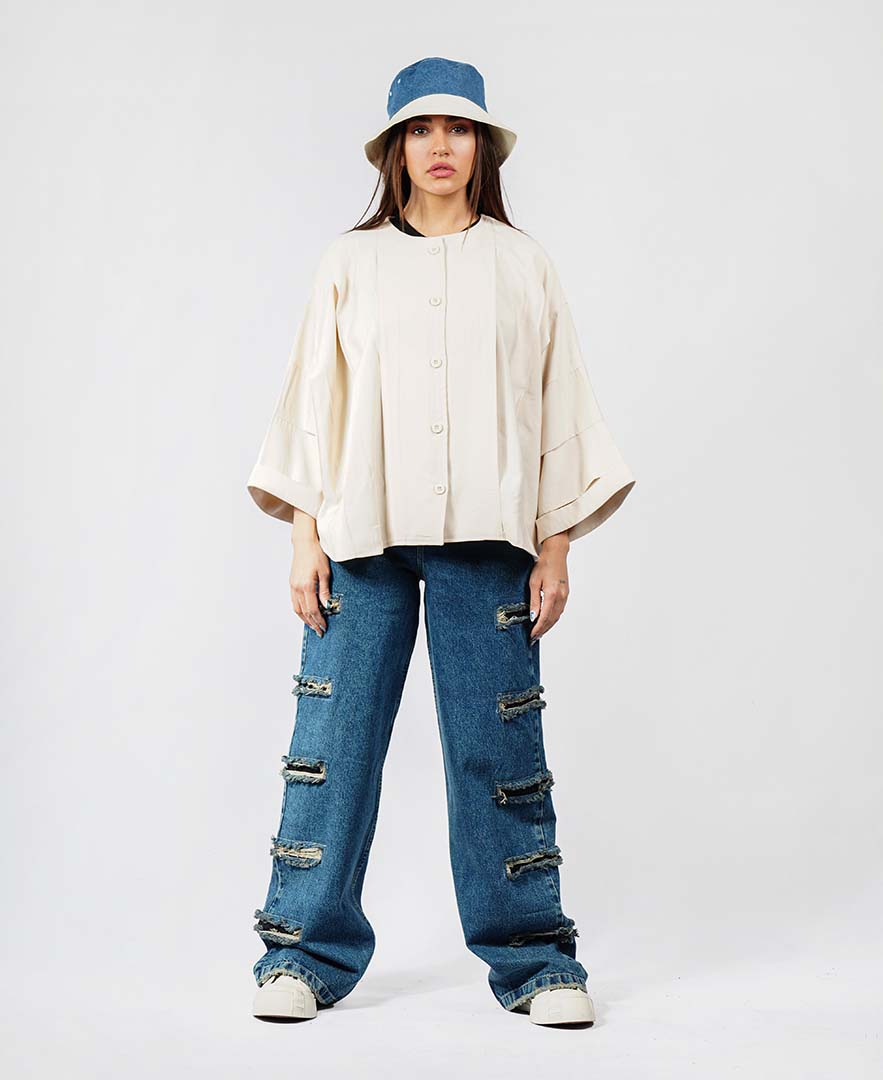 مانتو پیلی دار زنانه