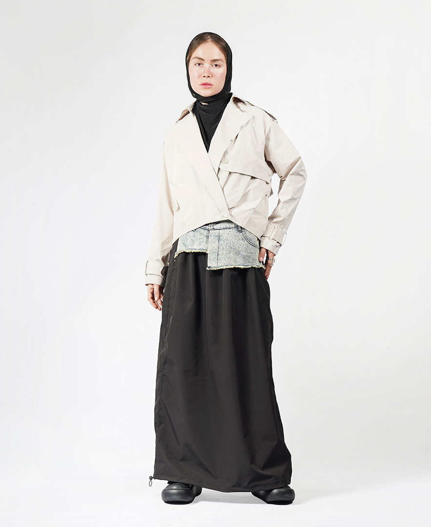 دامن ترکیبی زنانه