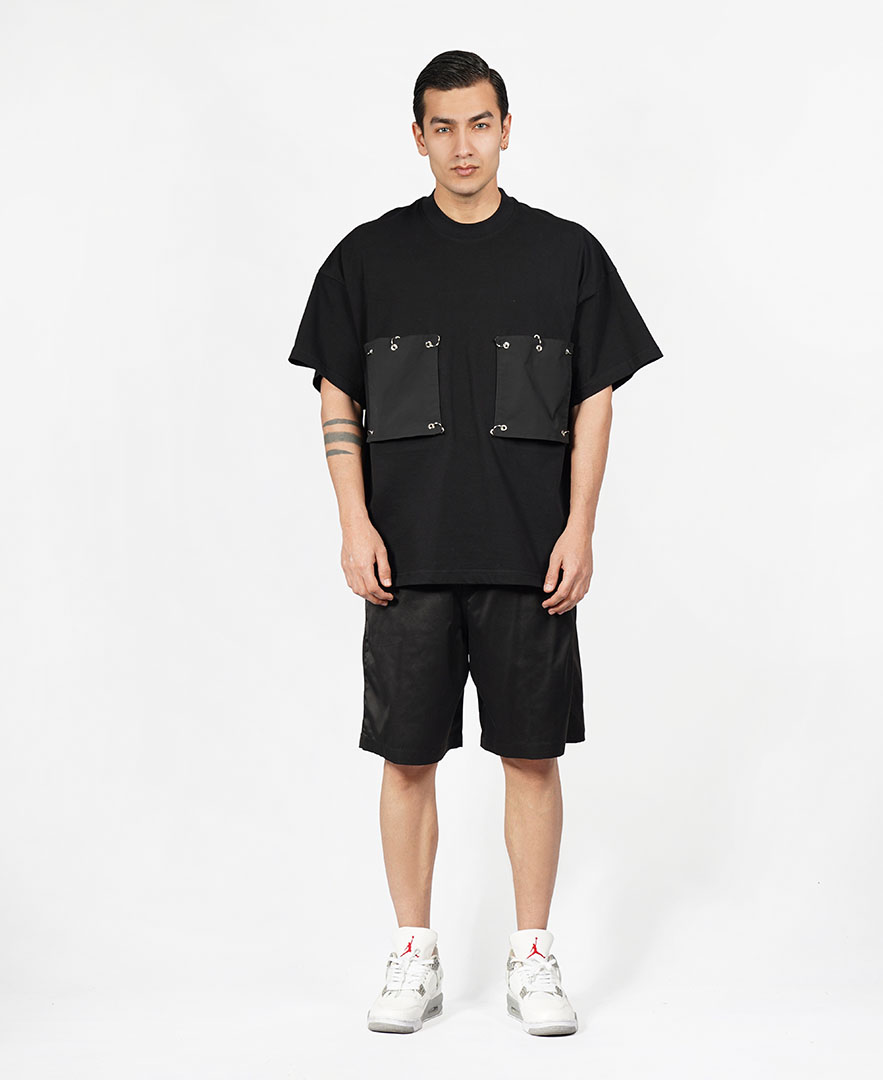 تیشرت پرچ دار مردانه