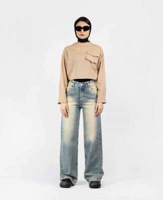 بلوز جیب دار زنانه