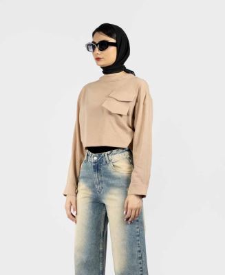 بلوز جیب دار زنانه