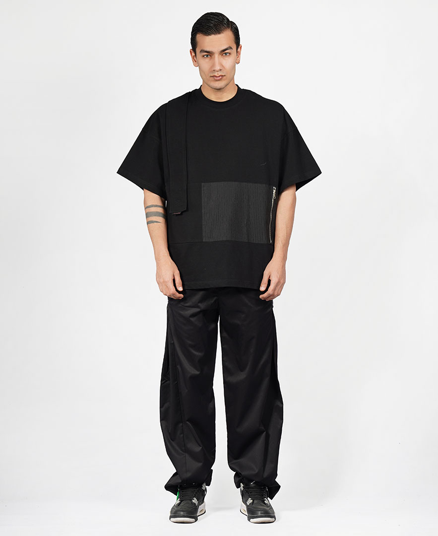 تیشرت زیپ دار مردانه