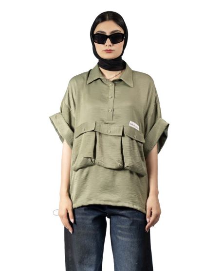 شومیز آستین کوتاه زنانه