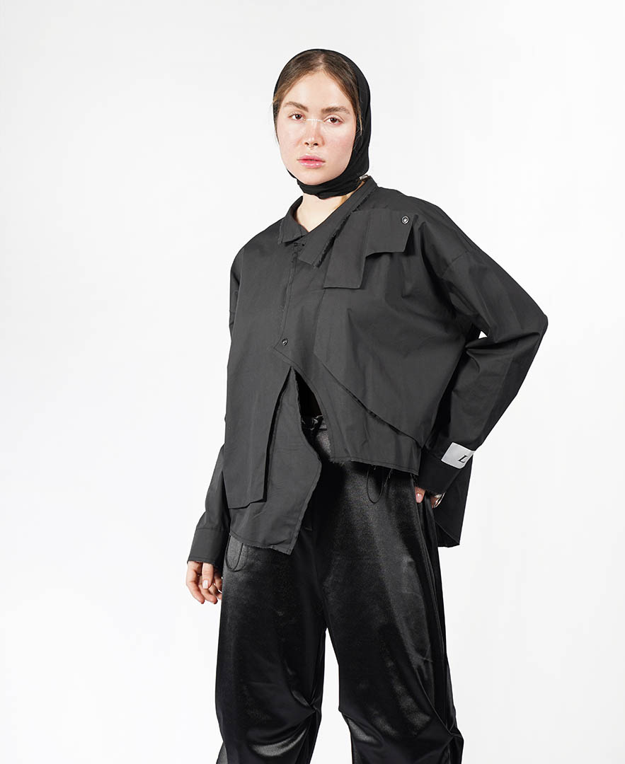 مانتو نامتقارن زنانه