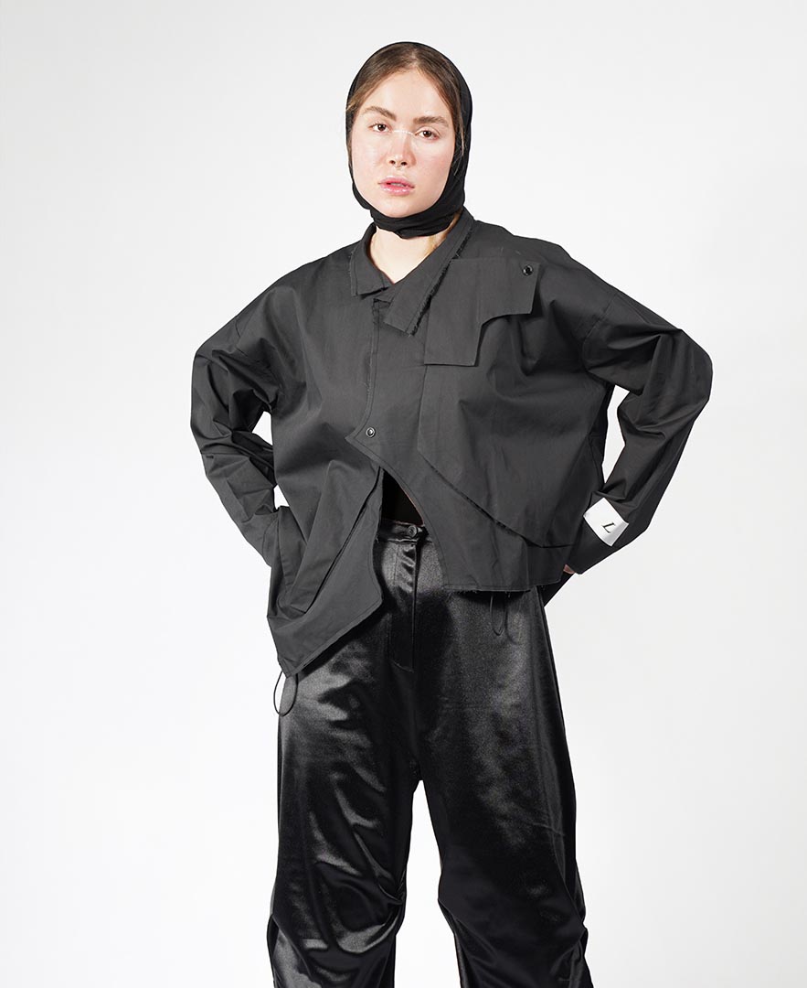 مانتو نامتقارن زنانه