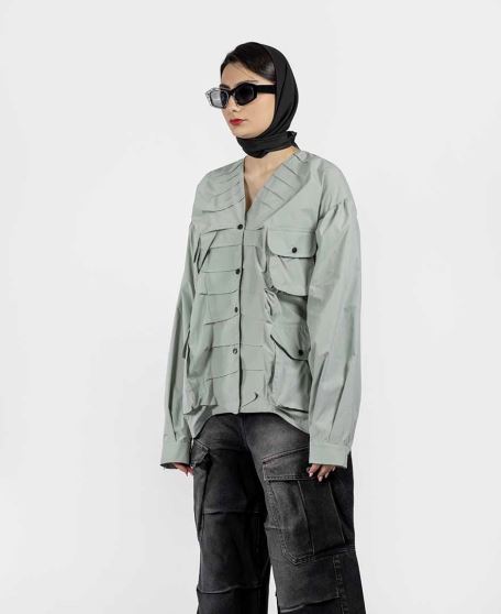 مانتو جیب دار زنانه