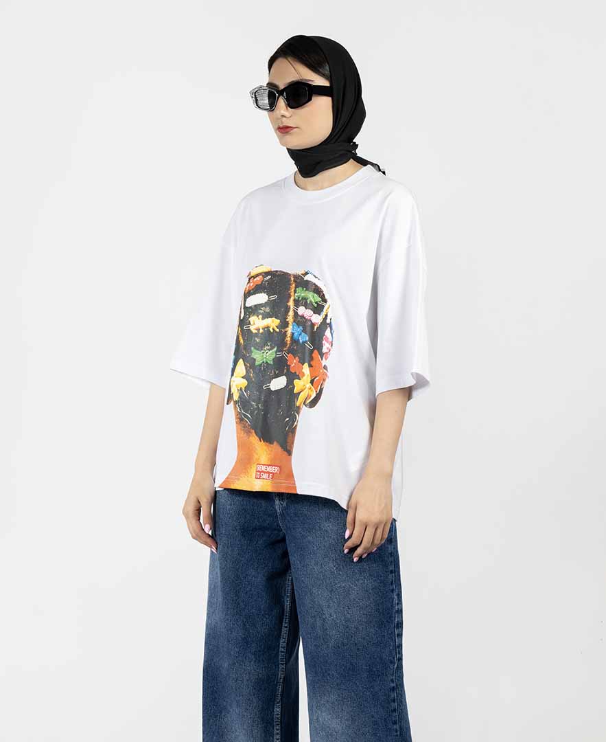 تیشرت چاپ دار زنانه