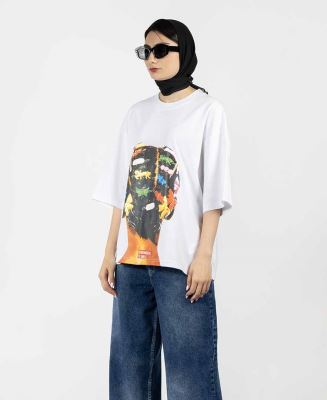 تیشرت چاپ دار زنانه