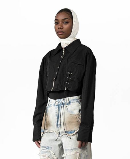 شومیز بند دار زنانه