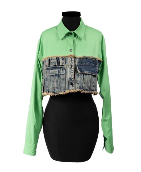 شومیز ترکیبی زنانه