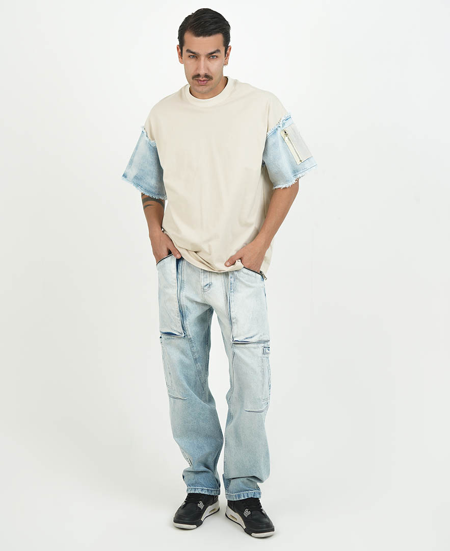 تیشرت خرجکاردار مردانه