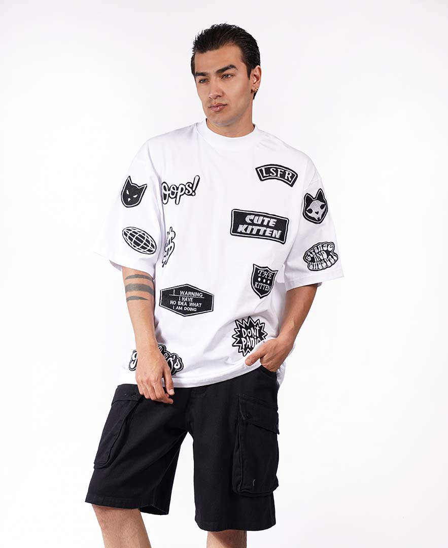 تیشرت تکه دوزی مردانه