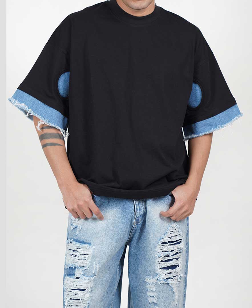 تیشرت خرجکاردار مردانه