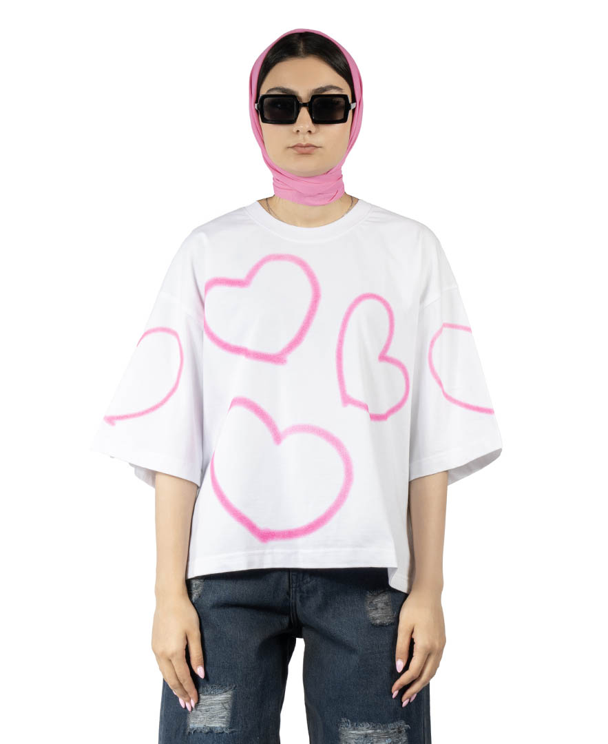 تیشرت چاپ دار زنانه