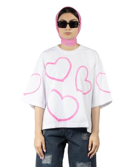 تیشرت چاپ دار زنانه