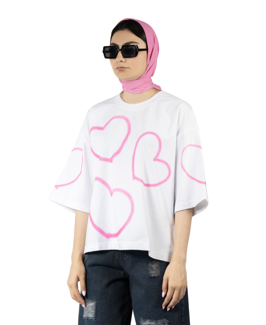 تیشرت چاپ دار زنانه