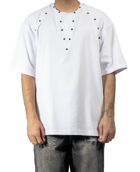 تیشرت پرچ دار مردانه