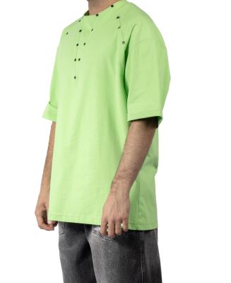 تیشرت پرچ دار مردانه