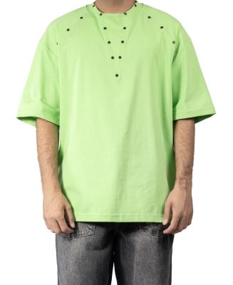 تیشرت پرچ دار مردانه