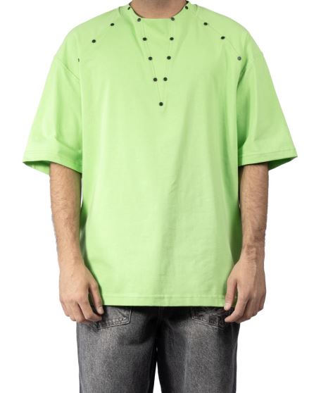 تیشرت پرچ دار مردانه