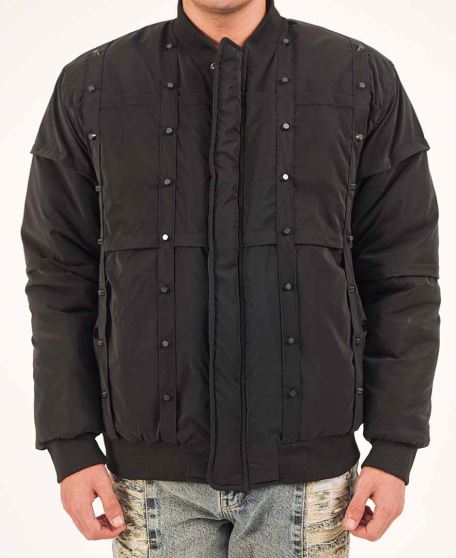 کاپشن پرچ دار مردانه