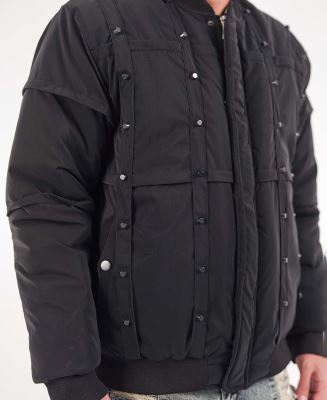 کاپشن پرچ دار مردانه