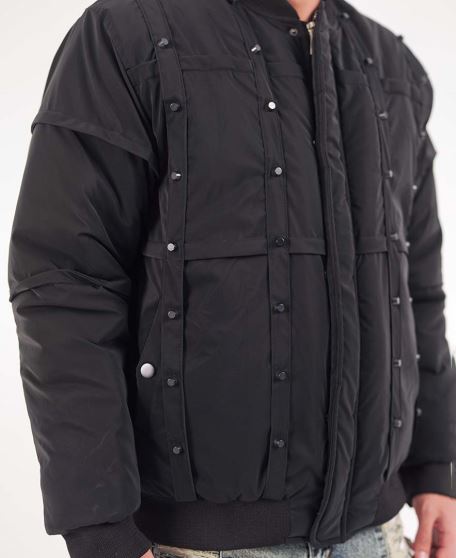 کاپشن پرچ دار مردانه