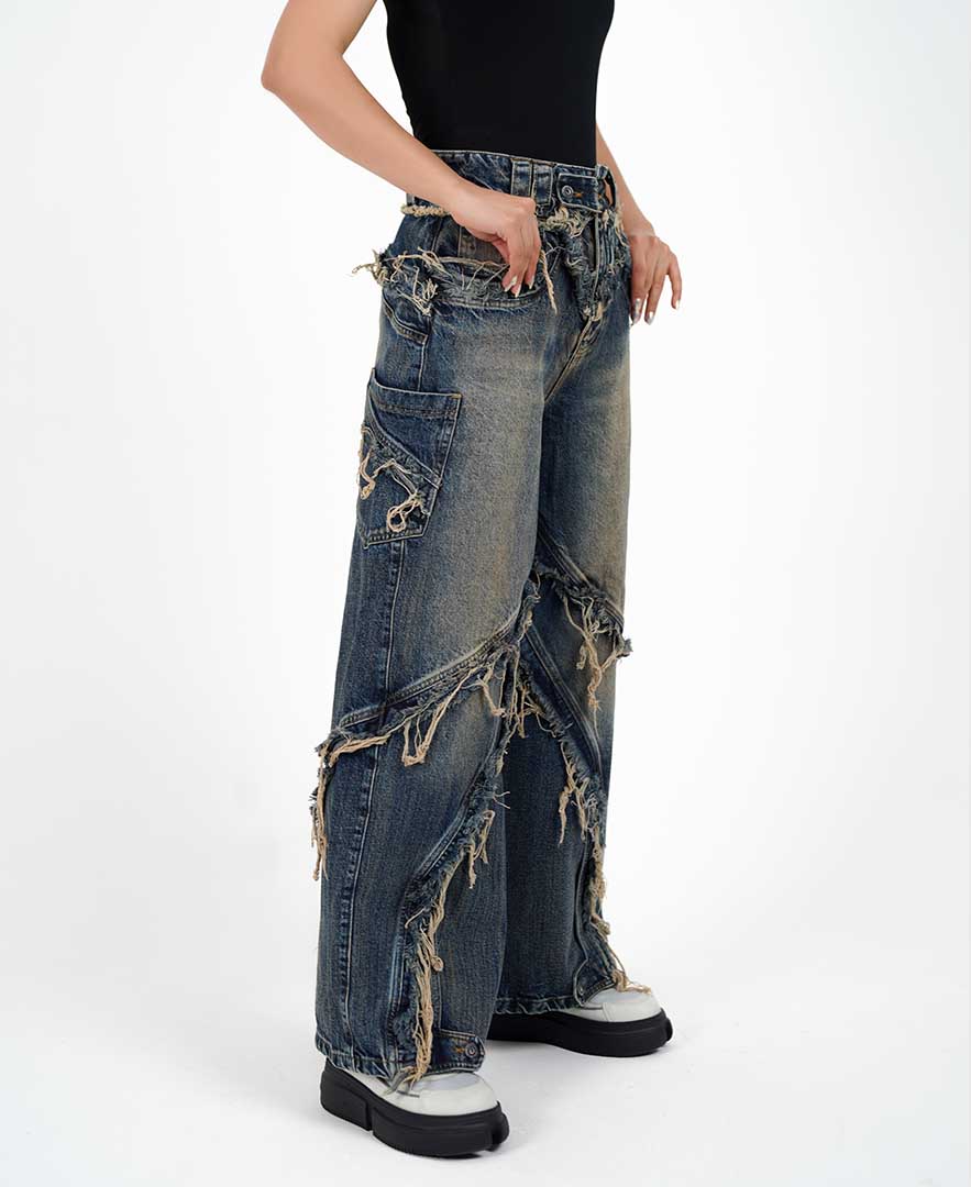 شلوار زاپ دار زنانه