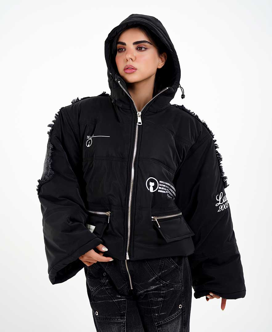 کاپشن ترکیبی زنانه