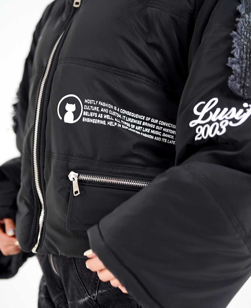 کاپشن ترکیبی زنانه