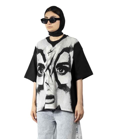 تیشرت چاپ دار زنانه