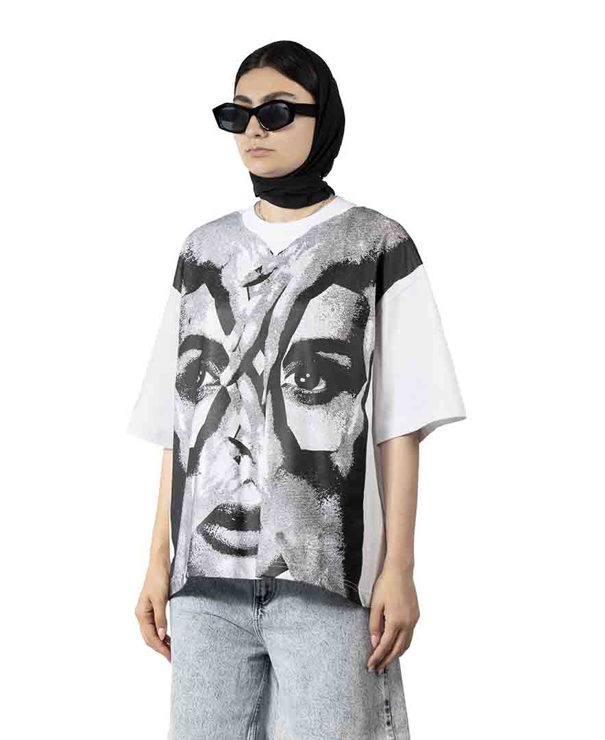 تیشرت چاپ دار زنانه