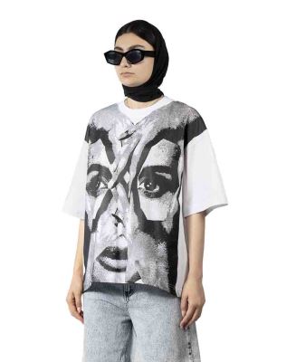 تیشرت چاپ دار زنانه