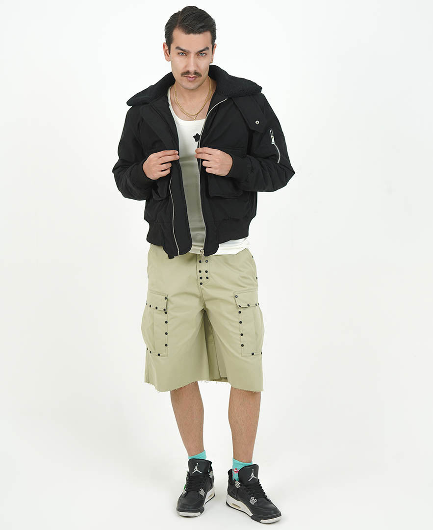 شلوارک پرچ دار مردانه