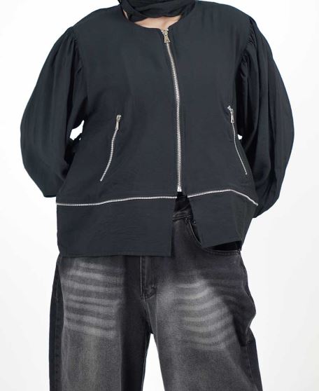 مانتو جلو زیپ دار زنانه