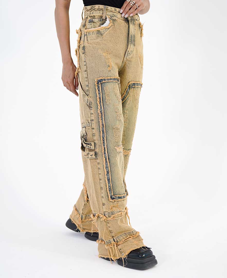 شلوار زاپ دار زنانه