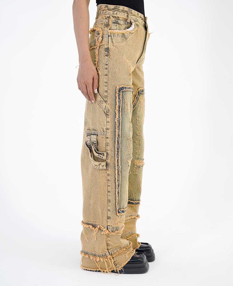 شلوار زاپ دار زنانه