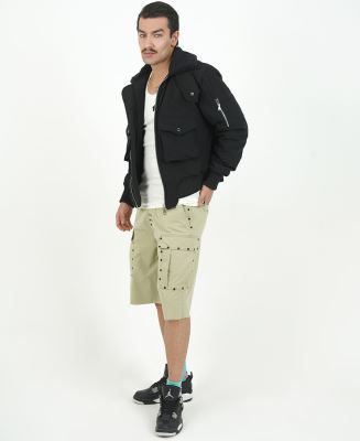 کاپشن یقه خز دار مردانه