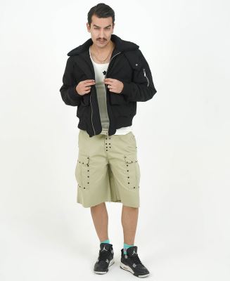 کاپشن یقه خز دار مردانه