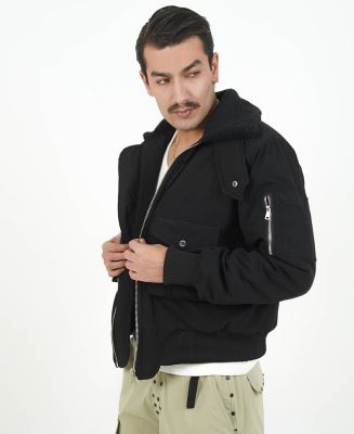 کاپشن یقه خز دار مردانه