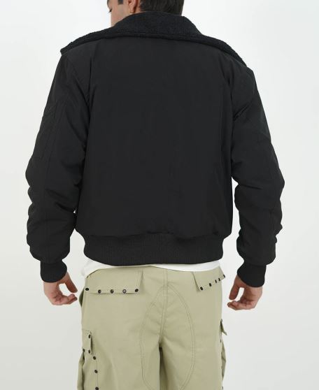 کاپشن یقه خز دار مردانه