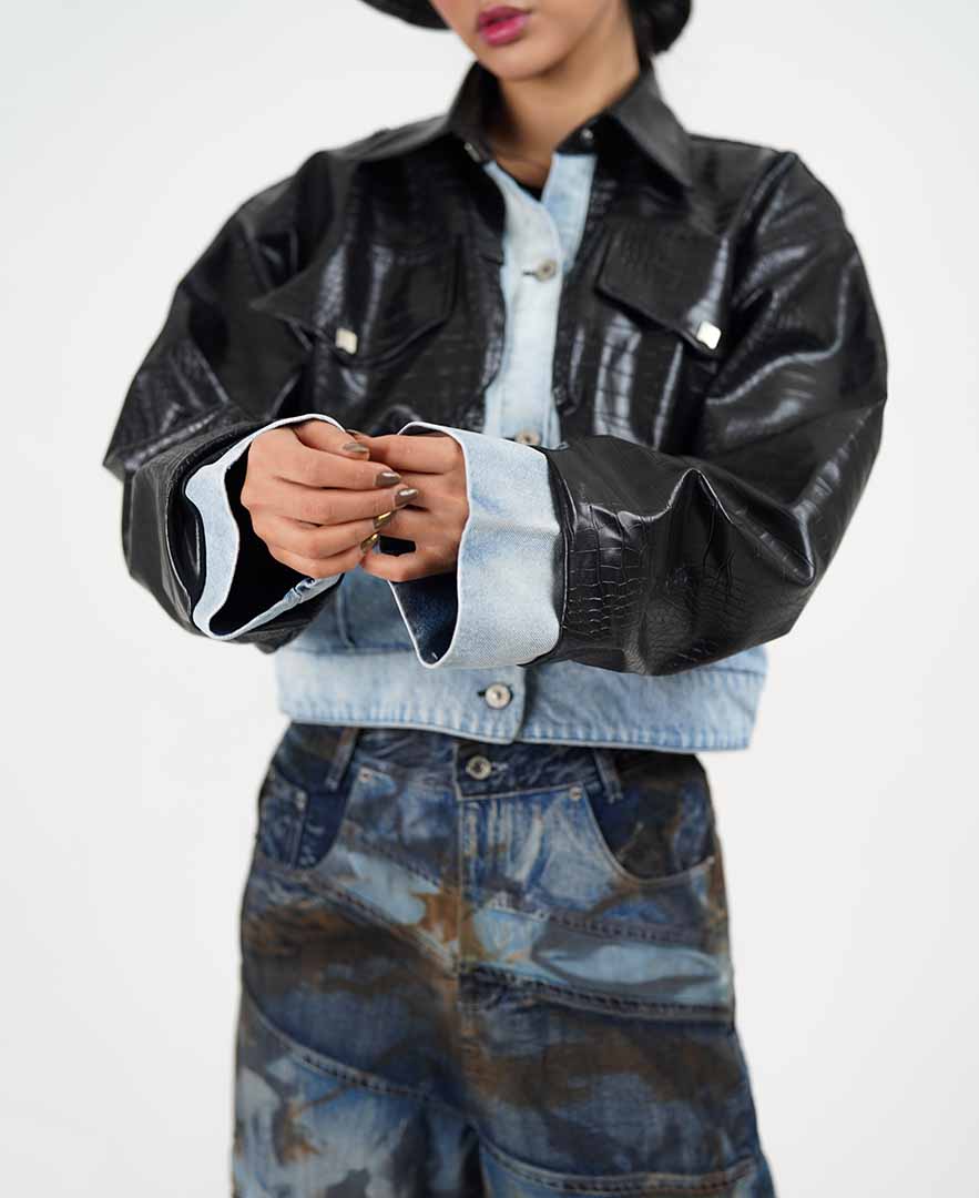 ژاکت ترکیبی زنانه