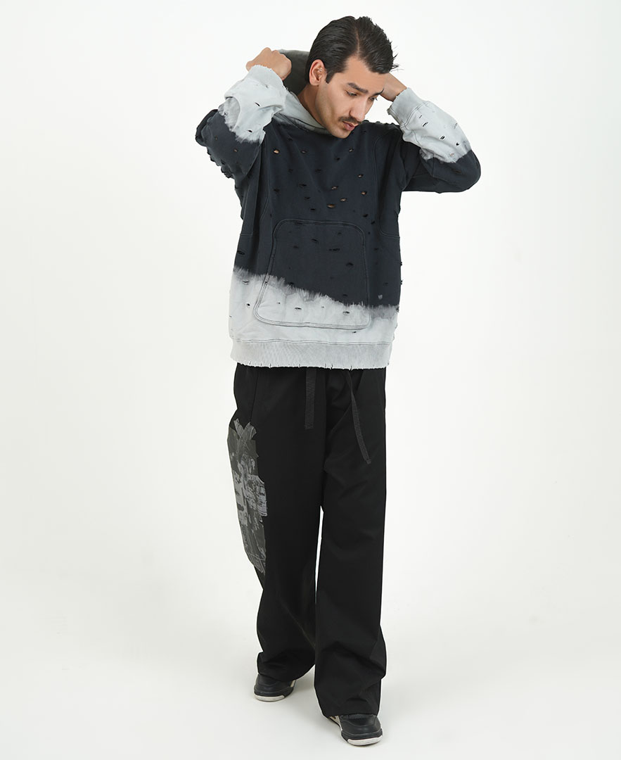 هودی برش دار مردانه