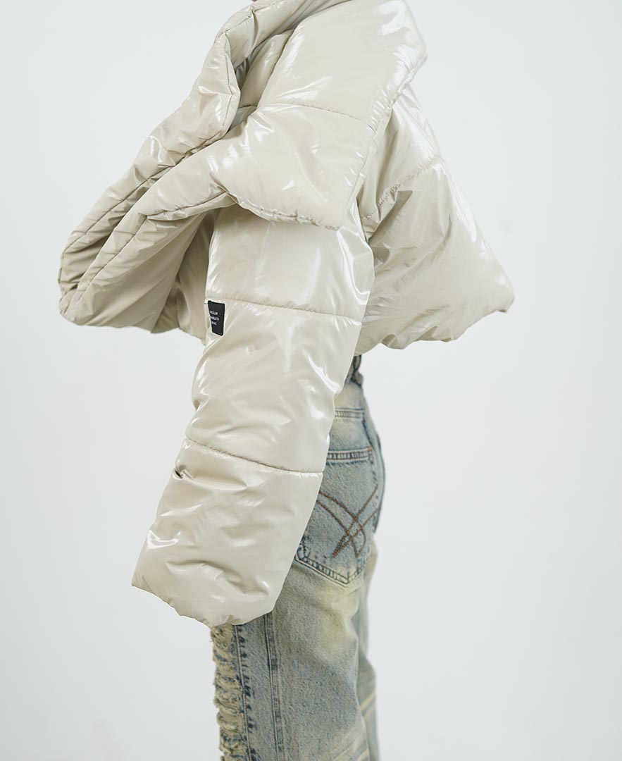 پافر یقه دوبل زنانه