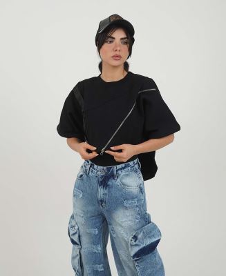 تیشرت نامتقارن زنانه