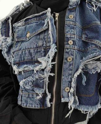 کاپشن تکه دوزی زنانه